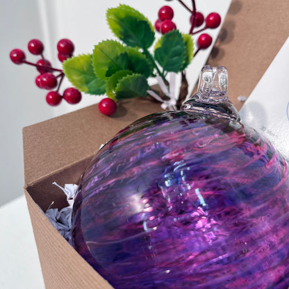 Fuscia/Ruby Twist Ornament