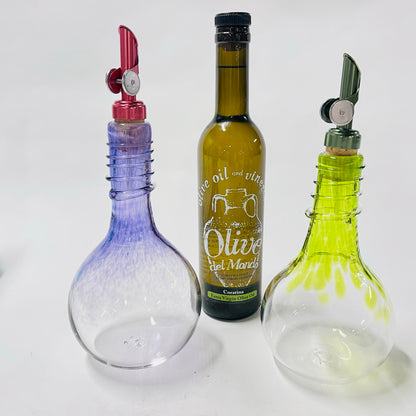Hyacinth Oil and Vinegar Drizzler Bottles