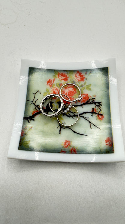 Lovely Fused Glass Trinket Dish