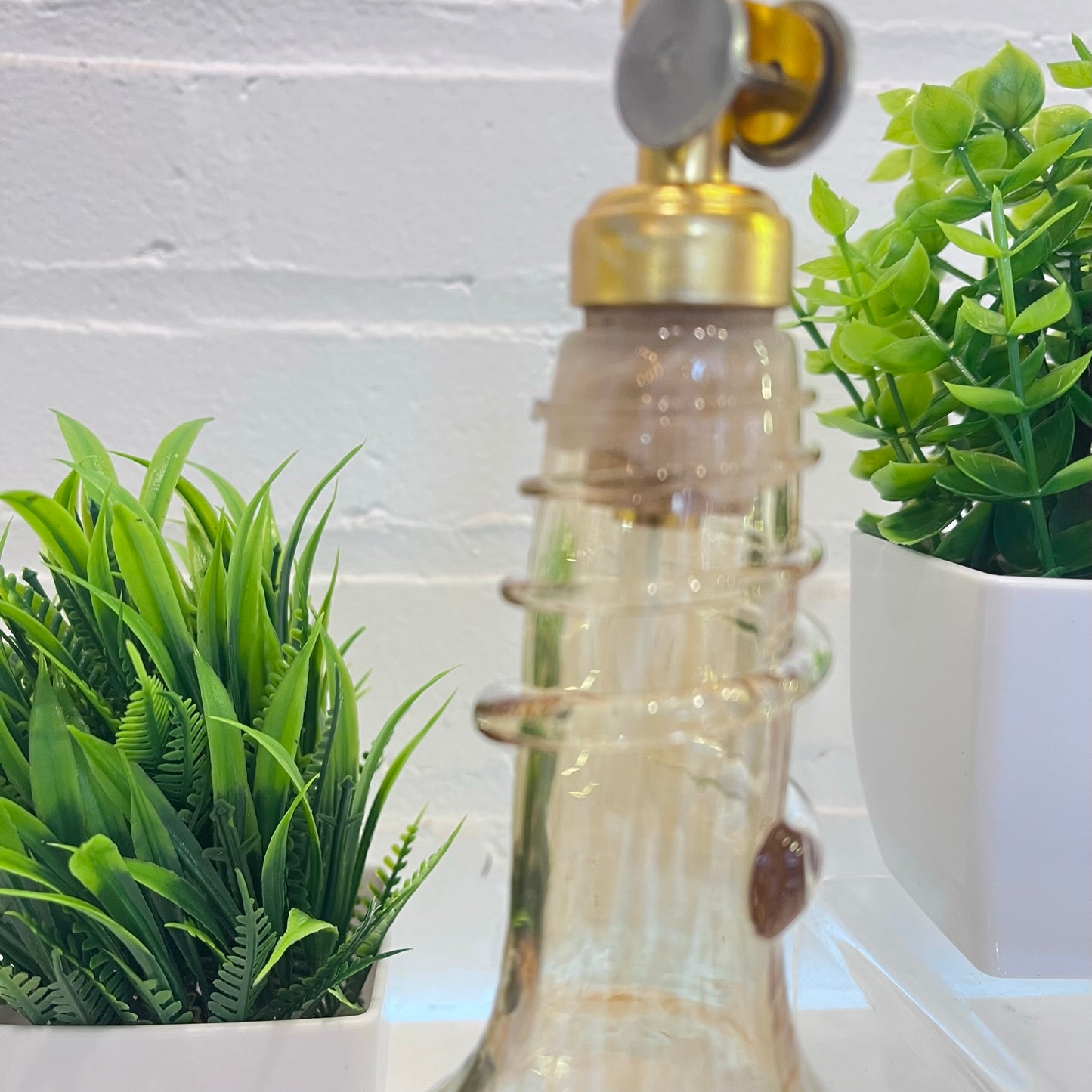 Topaz Spiral Oil & Vinegar Drizzler Bottles