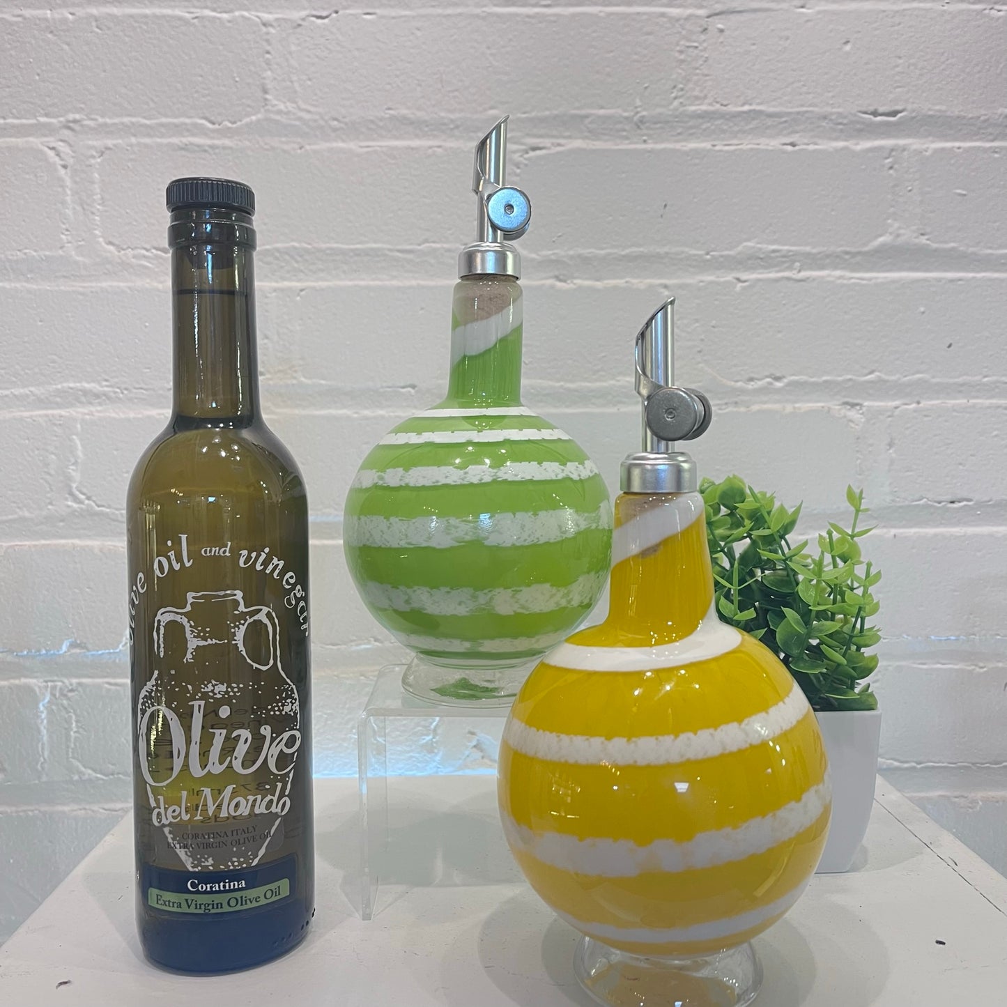 Set of 2 Oil and Vinegar Drizzler Bottles
