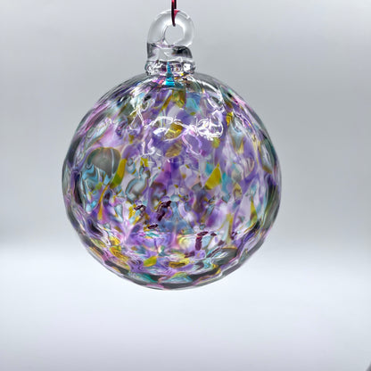 Peacock Diamond Blown Glass Ornament