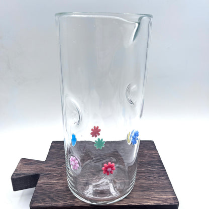 Hand Blown Stemless Wine Glass Set and Pitcher| Made in Rhode Island.