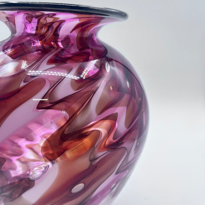 Hand Blown Lava Vase