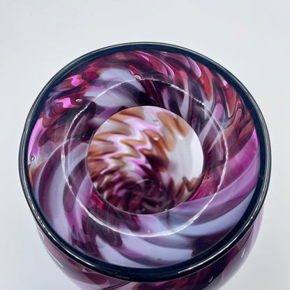 Hand Blown Lava Vase