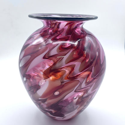 Hand Blown Lava Vase