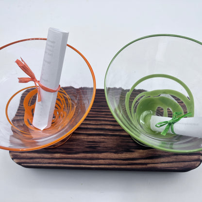 Hand Blown Martini Glasses  | Made in Rhode Island.