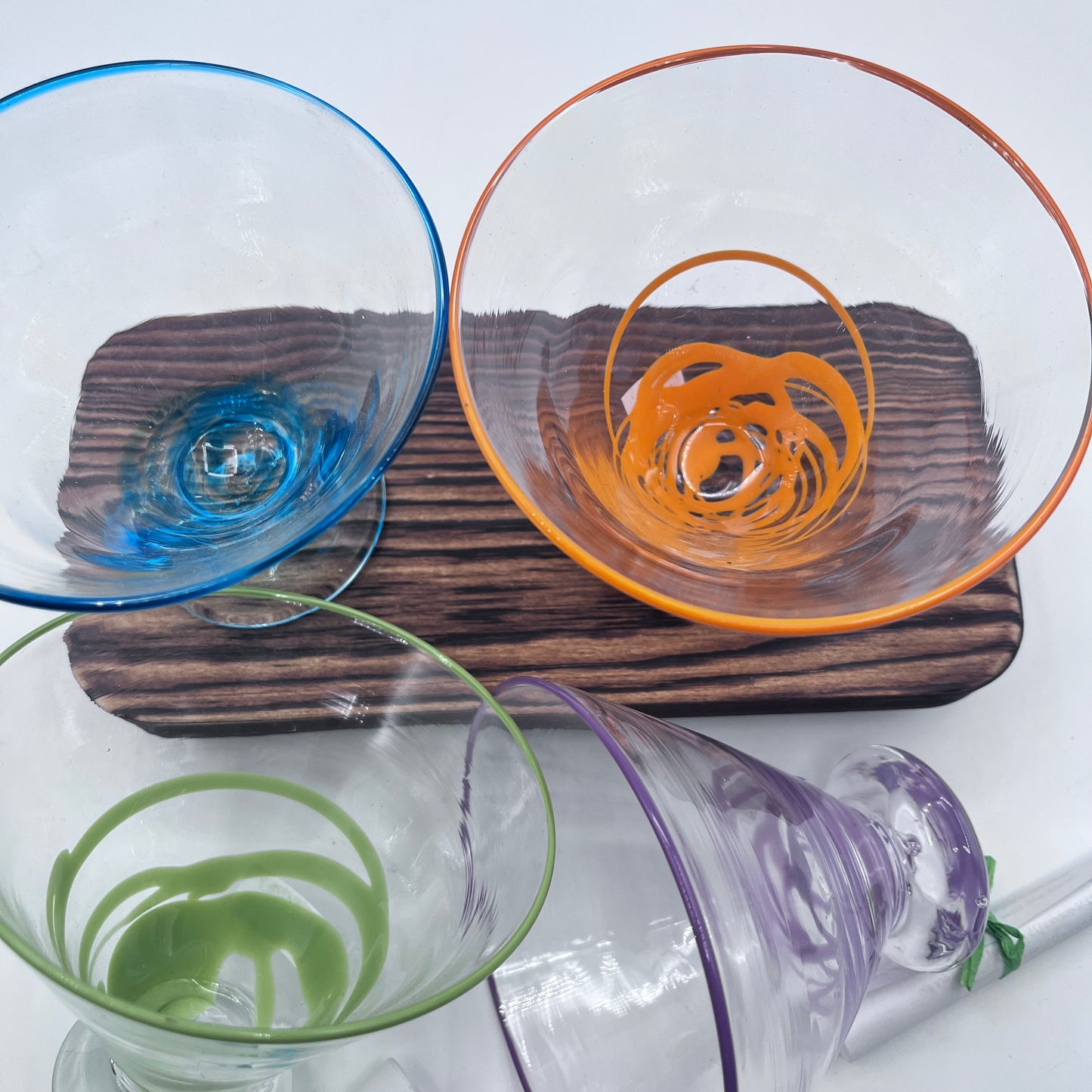 Hand Blown Martini Glasses  | Made in Rhode Island.