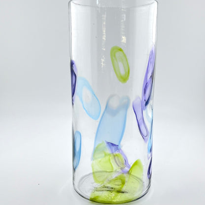Super Sassy Set of Two High Ball Hand Blown Glasses