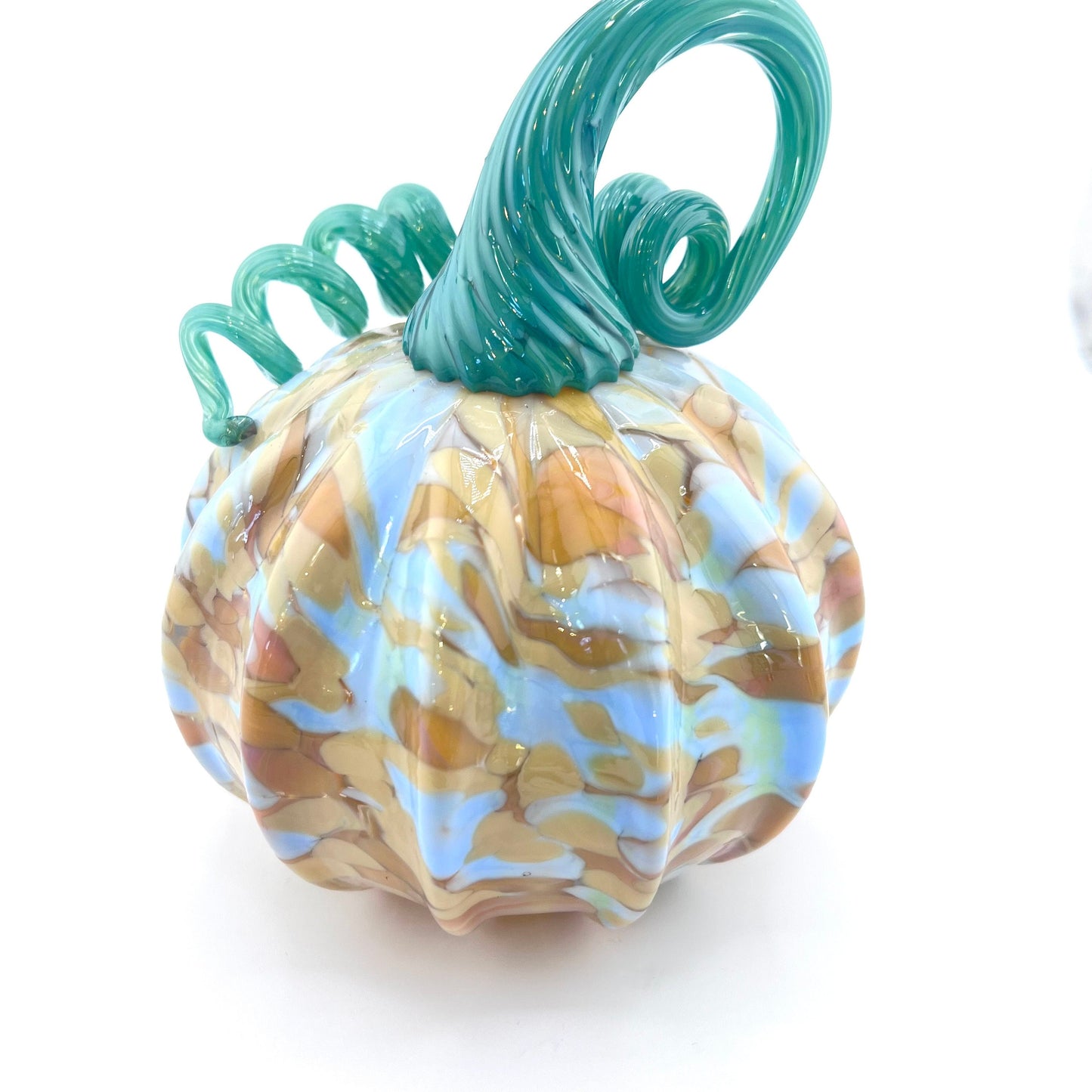 Hand Blown Glass Pumpkin - Ready to Ship