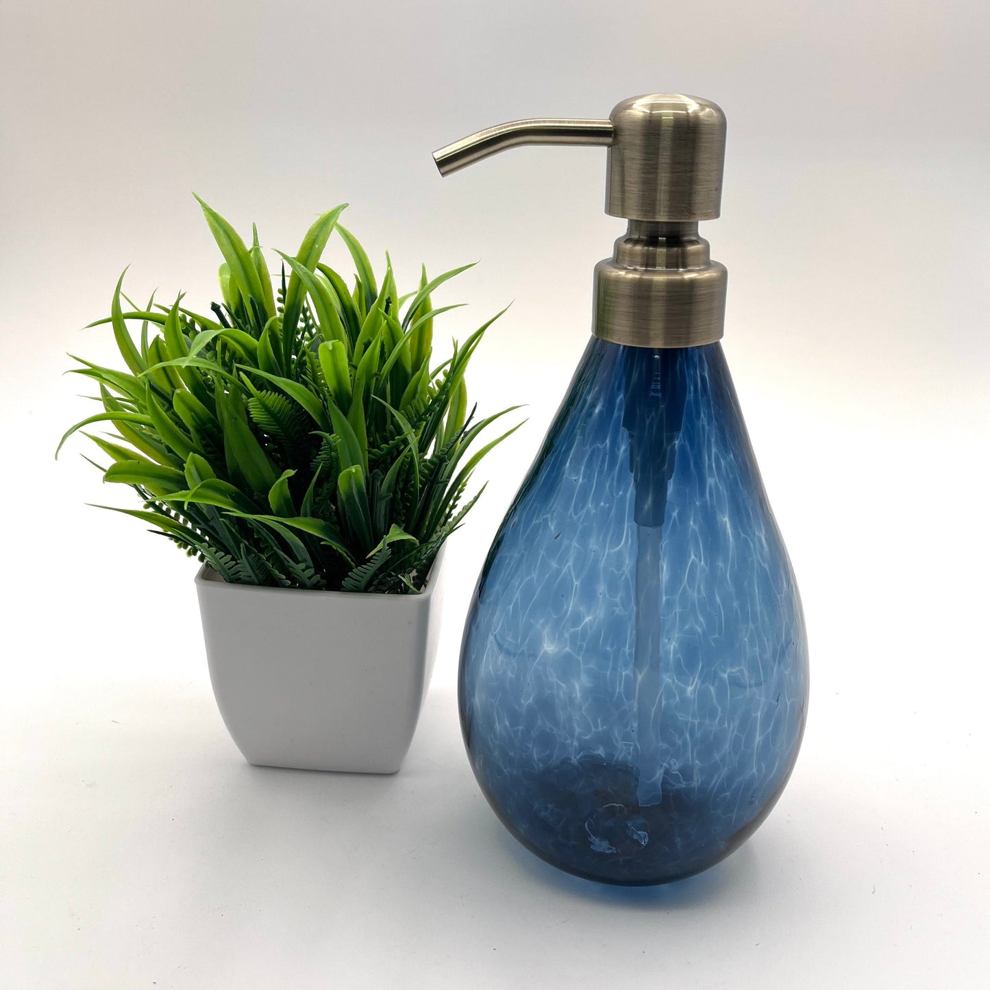 Hand Blown Glass Soap Dispenser