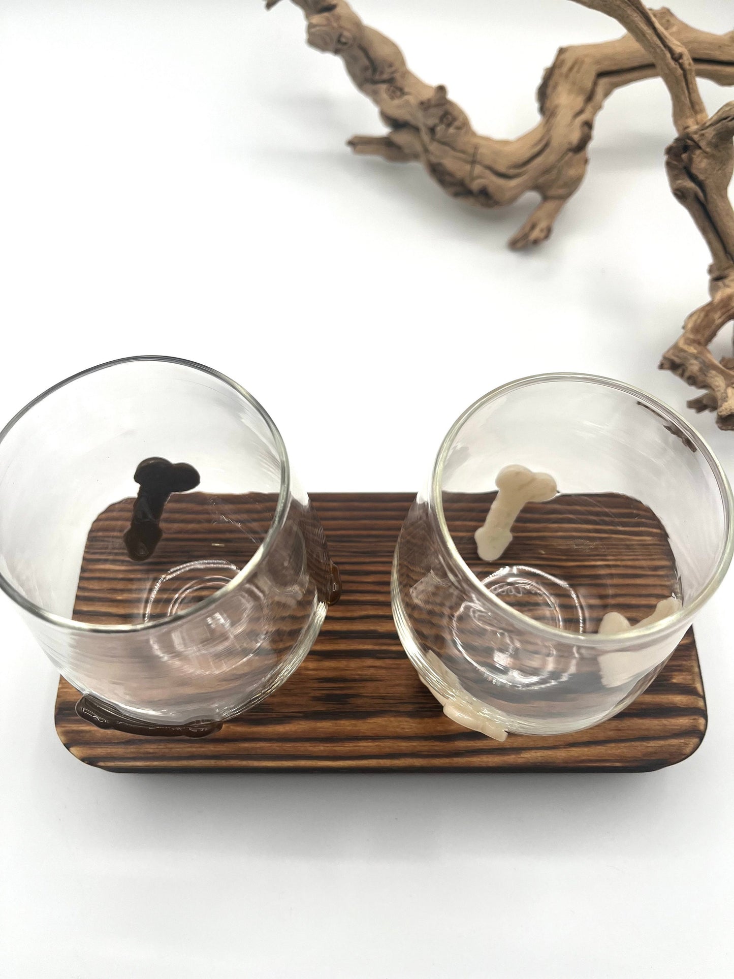 Hand Blown Stemless Wine Glass Dick Cup | Bachelorette |Bachelor | Party Favor