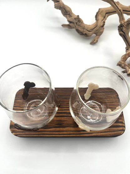 Hand Blown Stemless Wine Glass Dick Cup | Bachelorette |Bachelor | Party Favor