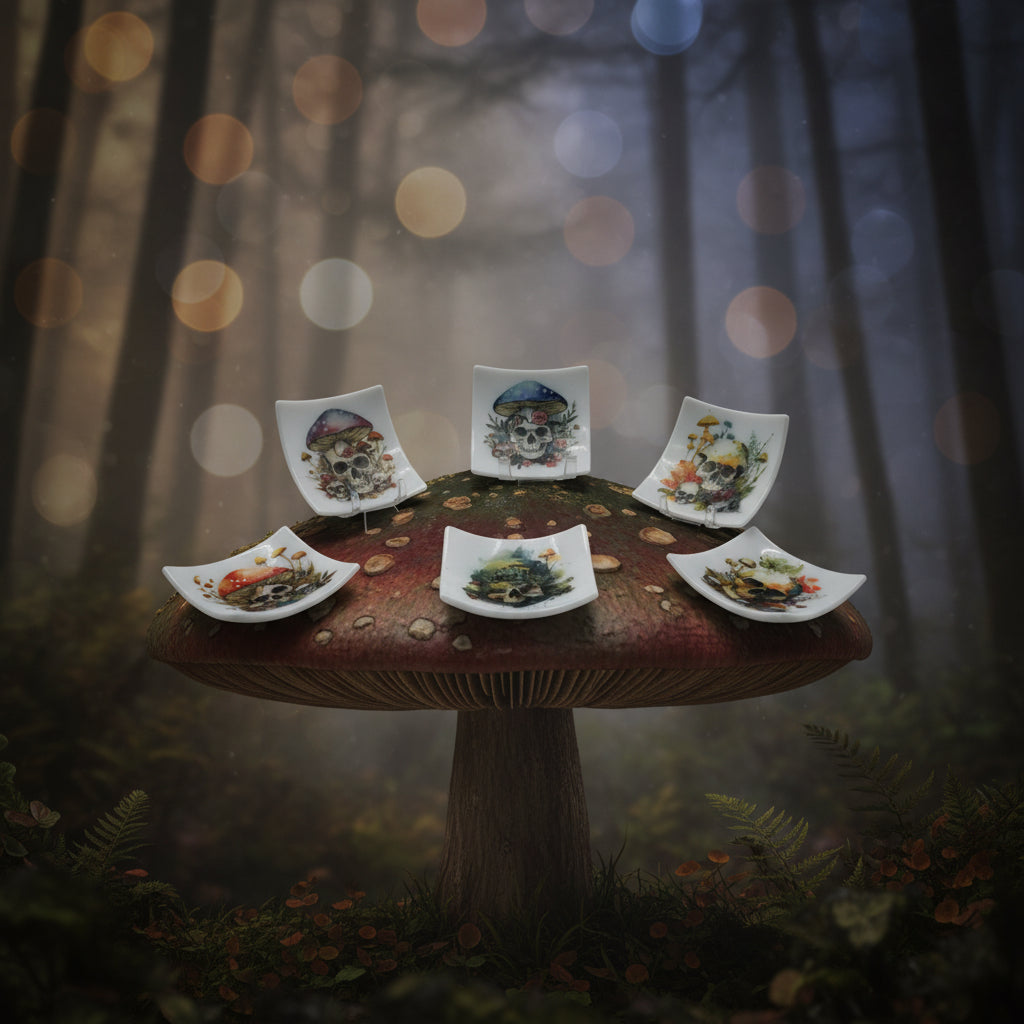 Mushroom Skull Trinket Dishes