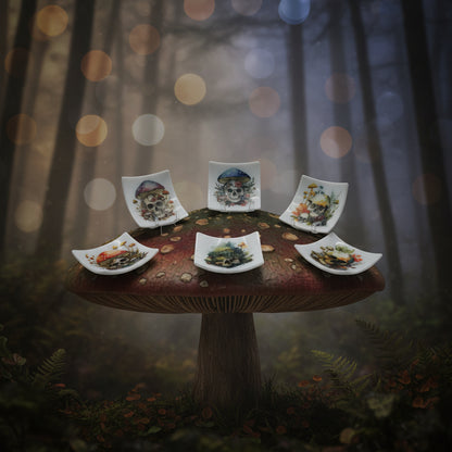 Mushroom Skull Trinket Dishes